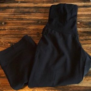 Black maternity trousers
